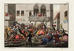 Cudgel: A medieval tourney with cudgel, sword and lance