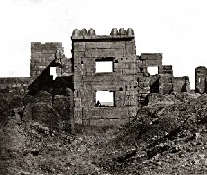 Maxime: Medinet Abu, Egypt, 1850s (Maxime Du Camp)