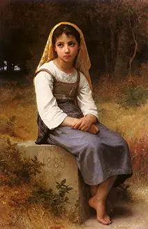 Thoughtful: Meditation, by Bouguereau