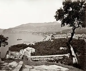 Sorrento: Mediterranean view at Sorrento, Italy