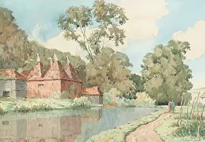Hardie: Beside the Medway at Yalding, Kent