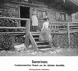 Firewood: Meeting of two dairymaids, 1905