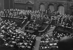 Leftists: Meeting of delegates in the Great Hall of the Reichstag