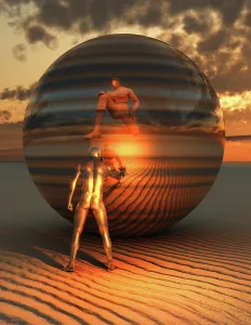 Humanoid: The meeting of two interdimensional universes