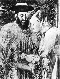Piero: Meeting of the Queen of Sheba with King Solomon
