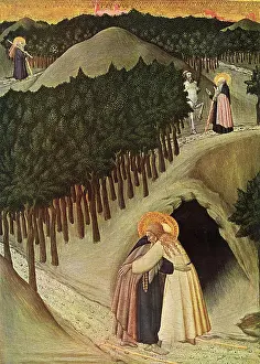 Cuddle: The Meeting of St. Anthony and St. Paul by Sassetta