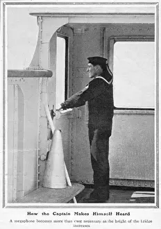 Becomes: Megaphone in captain's bridge on the Titanic