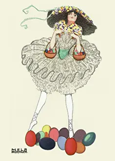 Koehler: Mela Koehler. Easter Card.'Happy Easter'