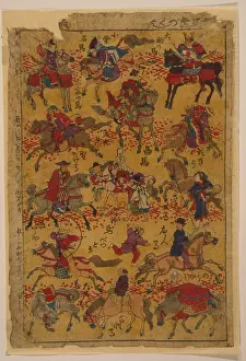 Melange: Melange of horse-riders