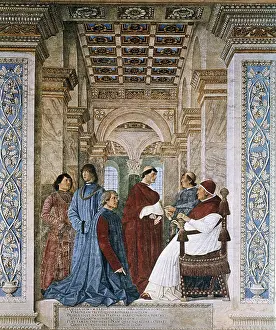 Citta: Melozzo da Forli (1438-1494). Sixtus IV appoints