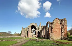 Roxburghshire: Melrose Abbey, Borders, Scotland