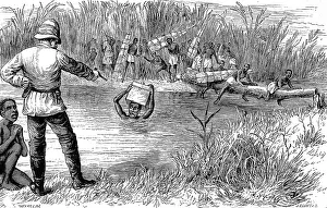 Farquhar: A Member of H.M. Stanley's expedition threatening a baggage