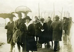Stroll: Members of the Allied Control Commission with