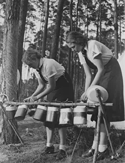 Madel: Members of the BDM at a summer camp, 1939