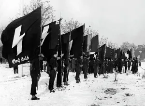 Squirt: Members of the Deutsches Jungvolk at roll call, 1937