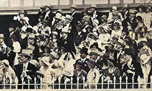 Spectating: Members of the enclosure at Ascot