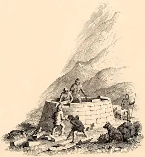 1853: Members of the Kennedy expedition in the Arctic