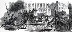 Destroy: Members of the London Fire Service answering the