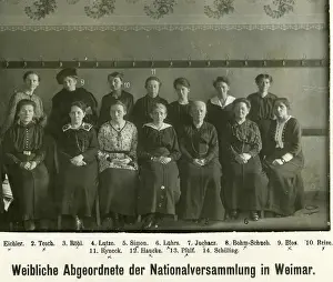 Schilling: Members of the National Assembly in Weimar, 1919