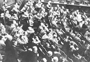 Faction: Members of the NSDAP at the opening of the Reichstag, 1932