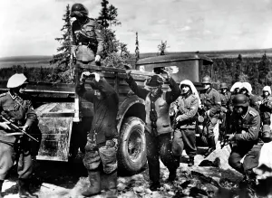 Lapland: Members of the NSKK on the eastern front, 1943