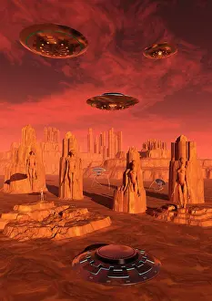 Robotic: Members of the planets advanced civilization leaving Mars