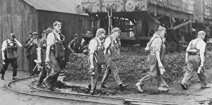 Battled: Members of the rescue parties at Gresford Colliery, Wales