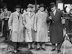 Horace: Members of the Royal Palestine Commission before leaving for