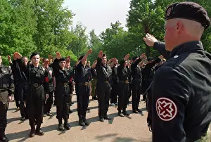 Dubrava: Members of Russian National Unity movement, 1998