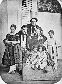 Daguerreotype: Members of the Todesco family. About 1850?