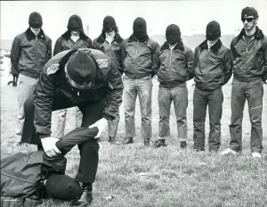 Bogside: Members of the Ulster Defence Association, training