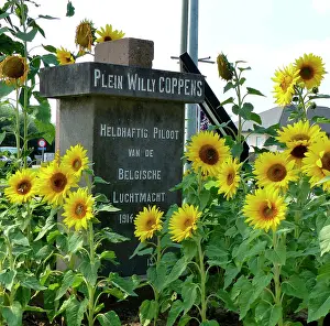Plein: Memorial to Belgian pilot Willy Coppens, Klerken, Belgium