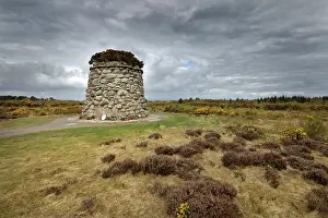 Culloden: Memorial cairn, Culloden Battlefield, Highlands, Scotland