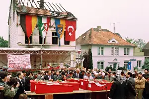 1990er: Memorial ceremony for victims of Solingen