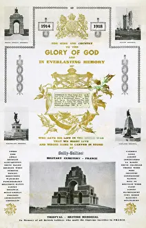 Cemeteries: Memorial certificate for Lieutenant Albert Auerbach, WW1