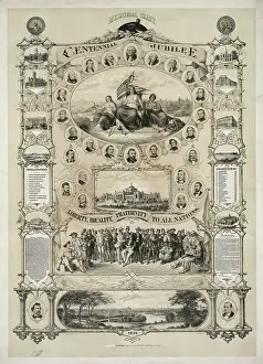 C1875: Memorial chart centennial jubilee