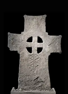 Gotland: Memorial cross, Gotland Museum, Visby, Gotland, Sweden
