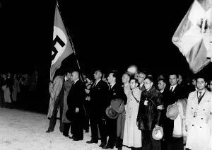 Delegations: Memorial event at the ossuary of Douaumont, 1936