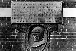 Zeppelins: Memorial plaque for British airman Lt. Reginald Warneford