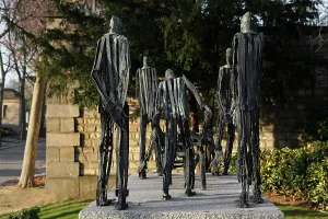 Shoah: Memorial to prisoners from Buna-Monowitz and Auschwitz