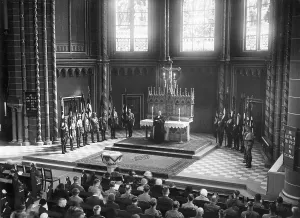 Hasenheide: Memorial service for SA-colonel Peter Voss, 1934