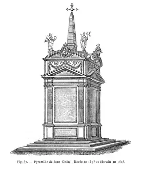 1594: Memorial on site of Chatel's attempy on Henri IV
