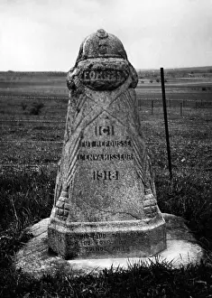 Ludendorff: Memorial stone at the frontline of the last German offensive