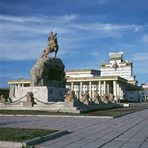 Ulaanbaatar: Memorial at Ulaanbaatar, Mongolia