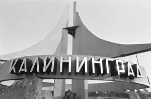 Risked: Memory sign in Kaliningrad, 1983