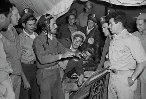 Bonding: Men of the 314th squadron telling events from