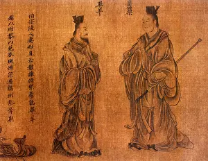 Calligraphy: Two Men