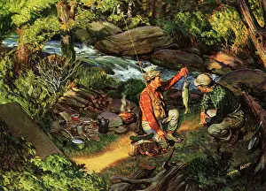 Admiring: Men Admire Days Catch