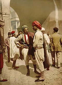 Scarfs: Men - Arabs - People - Tunisia