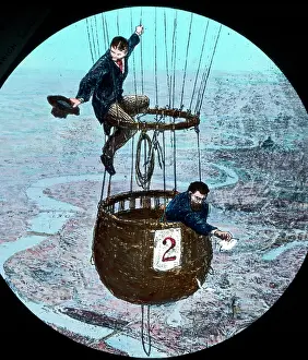 Men in a balloon basket